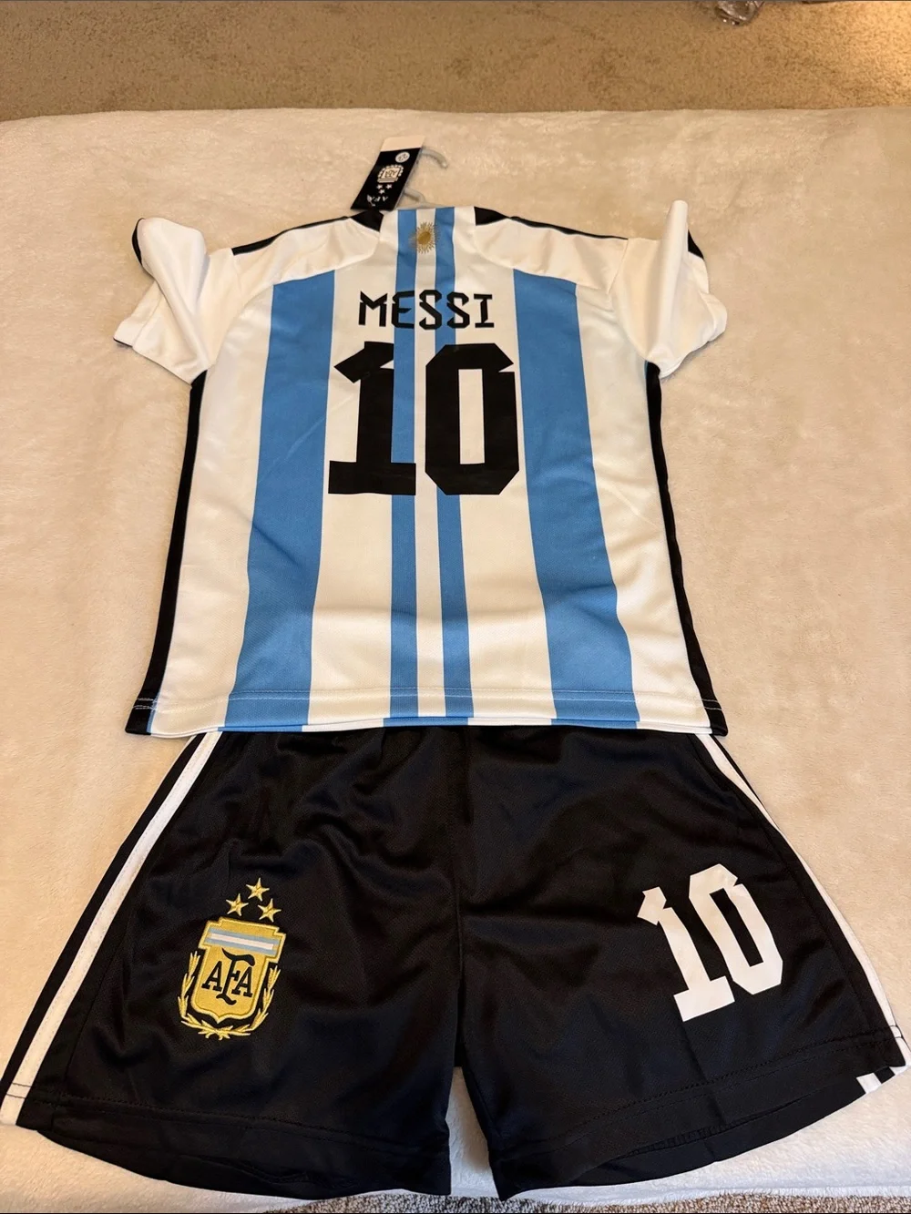 Argentina Kids Soccer Kit S/M - Blue & Black - AFA
